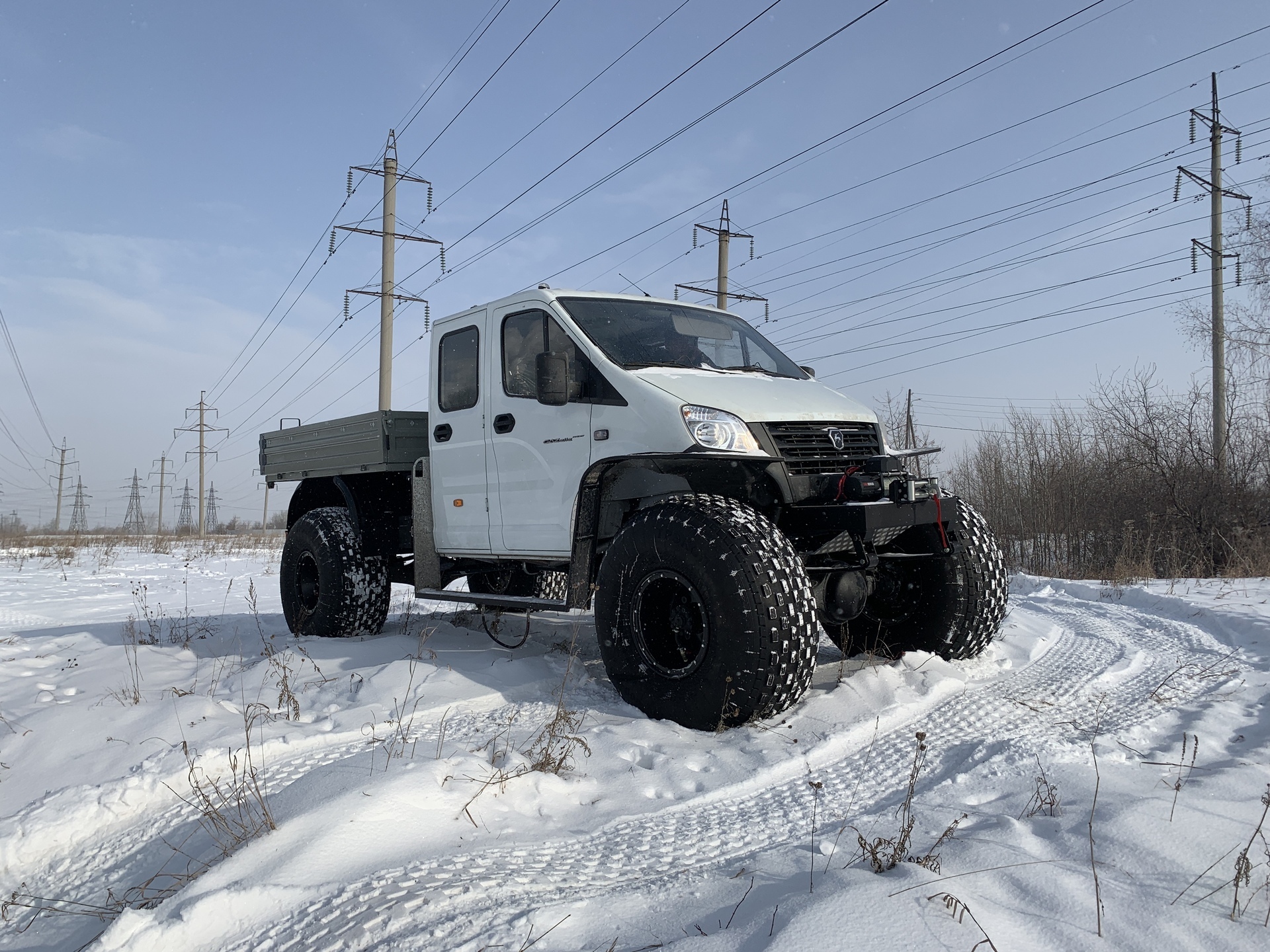 Снегоболотоходы с двумя ведущими осями